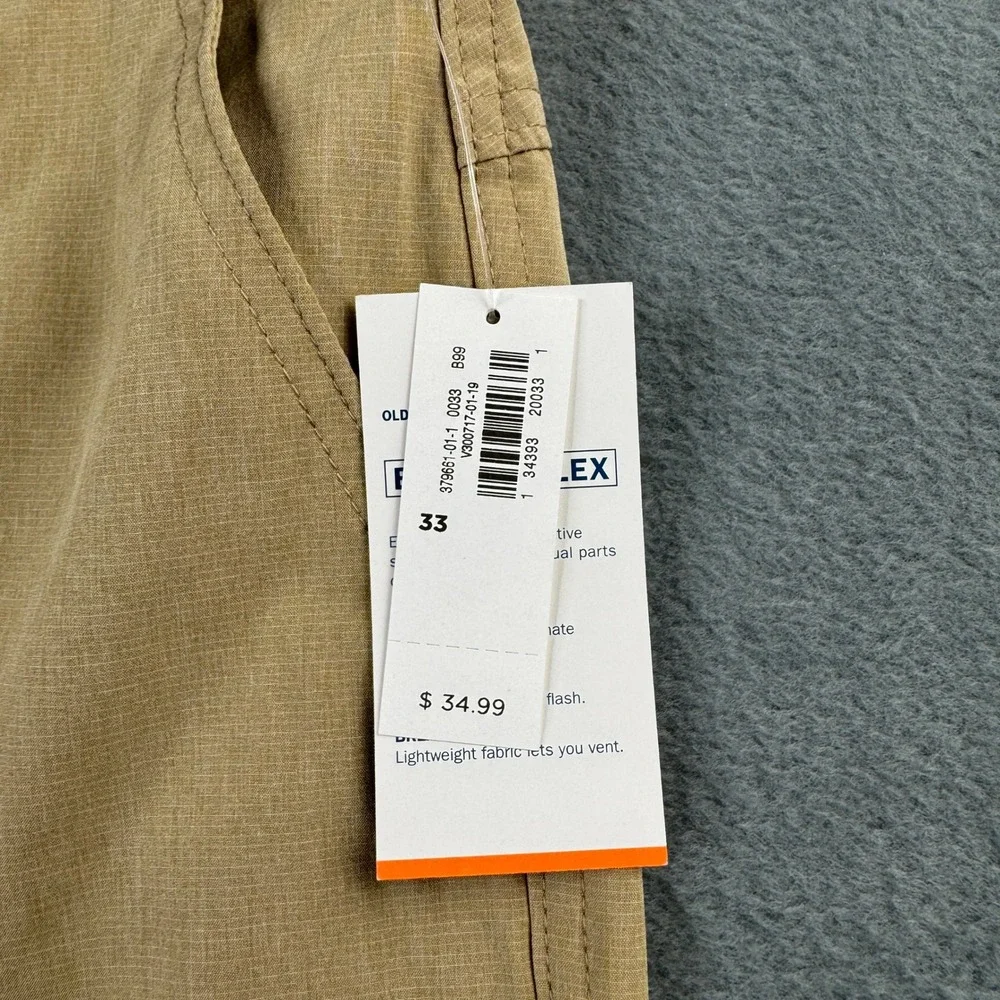 Old Navy Active Mens 33 Built-In Flex Khaki Hybrid Shorts 10